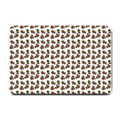 Cute Deer Pattern White Small Doormat  by snowwhitegirl