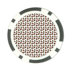 Cute Deer Pattern White Poker Chip Card Guard by snowwhitegirl