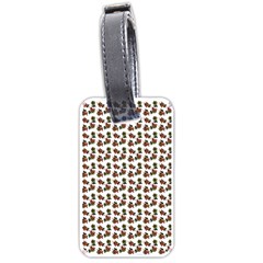 Cute Deer Pattern White Luggage Tag (one Side) by snowwhitegirl