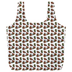 Cute Deer Pattern White Full Print Recycle Bag (xxxl) by snowwhitegirl