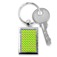 Kawaii Cute Deer Green Key Chain (rectangle) by snowwhitegirl