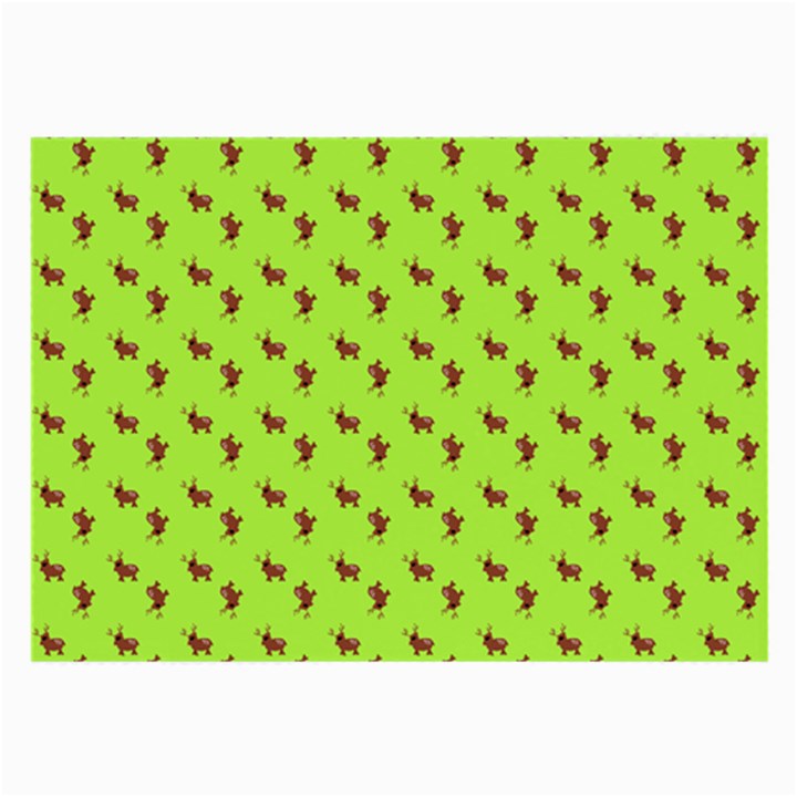 Kawaii Cute Deer Green Large Glasses Cloth (2 Sides)