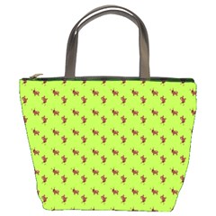 Kawaii Cute Deer Green Bucket Bag by snowwhitegirl