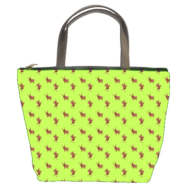 Kawaii Cute Deer Green Bucket Bag