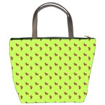 Kawaii Cute Deer Green Bucket Bag Back