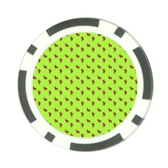 Kawaii Cute Deer Green Poker Chip Card Guard (10 Pack) by snowwhitegirl