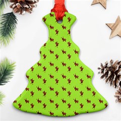 Kawaii Cute Deer Green Ornament (christmas Tree) 