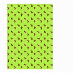 Kawaii Cute Deer Green Small Garden Flag (two Sides)