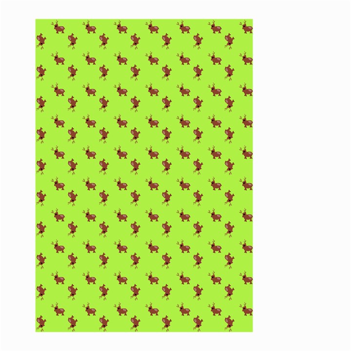 Kawaii Cute Deer Green Small Garden Flag (Two Sides)