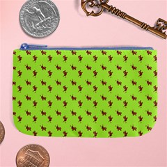 Kawaii Cute Deer Green Large Coin Purse by snowwhitegirl