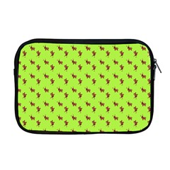 Kawaii Cute Deer Green Apple Macbook Pro 17  Zipper Case by snowwhitegirl