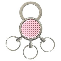 Kawaii Cute Deer Pink 3-ring Key Chain by snowwhitegirl