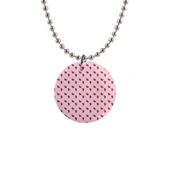 Kawaii Cute Deer Pink 1  Button Necklace by snowwhitegirl