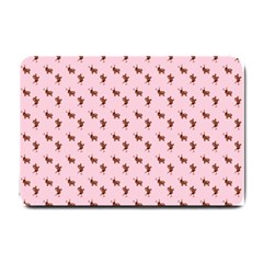 Kawaii Cute Deer Pink Small Doormat  by snowwhitegirl