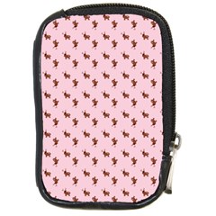 Kawaii Cute Deer Pink Compact Camera Leather Case by snowwhitegirl