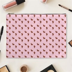 Kawaii Cute Deer Pink Cosmetic Bag (xl) by snowwhitegirl