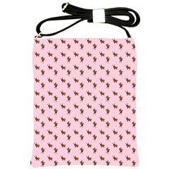 Kawaii Cute Deer Pink Shoulder Sling Bag by snowwhitegirl