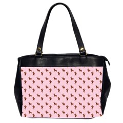 Kawaii Cute Deer Pink Oversize Office Handbag (2 Sides) by snowwhitegirl