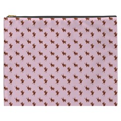 Kawaii Cute Deer Pink Cosmetic Bag (xxxl) by snowwhitegirl