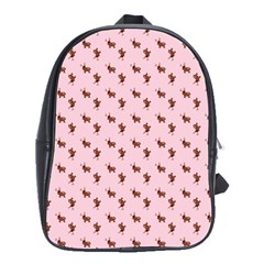 Kawaii Cute Deer Pink School Bag (xl)