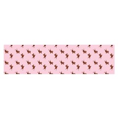 Kawaii Cute Deer Pink Satin Scarf (oblong) by snowwhitegirl