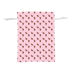 Kawaii Cute Deer Pink Lightweight Drawstring Pouch (m) by snowwhitegirl