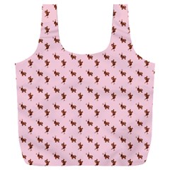 Kawaii Cute Deer Pink Full Print Recycle Bag (xxl) by snowwhitegirl