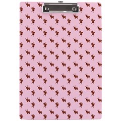 Kawaii Cute Deer Pink A4 Clipboard by snowwhitegirl