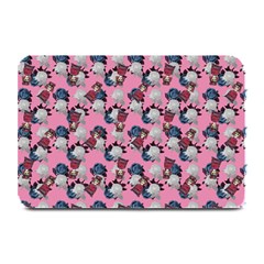 Vintage Floral And Goth Girl Plate Mats by snowwhitegirl