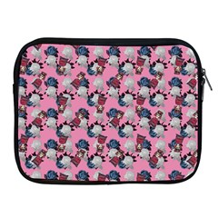 Vintage Floral And Goth Girl Apple Ipad 2/3/4 Zipper Cases by snowwhitegirl