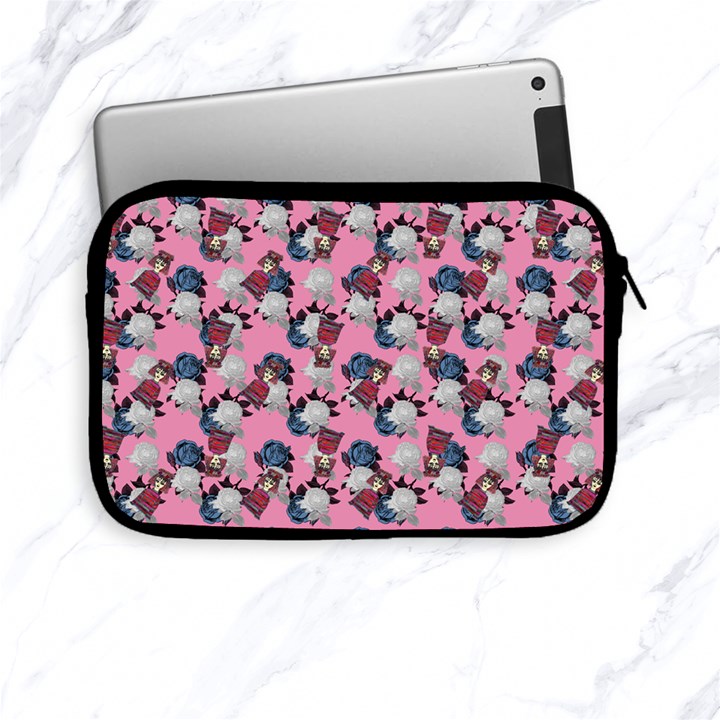 Vintage Floral And Goth Girl Apple iPad Mini Zipper Cases