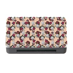 Vintage Floral And Goth Girl Peach Bg Memory Card Reader With Cf by snowwhitegirl