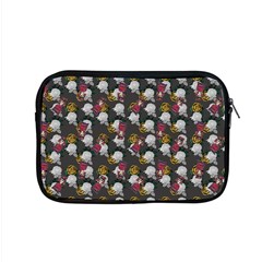 Vintage Floral And Goth Girl Grey Bg Apple Macbook Pro 15  Zipper Case by snowwhitegirl