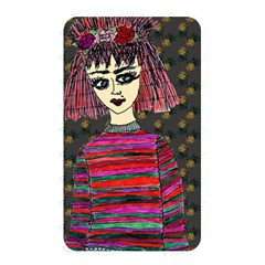 Floral Band Goth Girl Grey Bg Memory Card Reader (rectangular) by snowwhitegirl