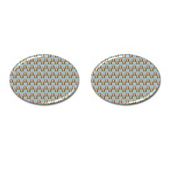 Girl Blue Cufflinks (oval) by snowwhitegirl