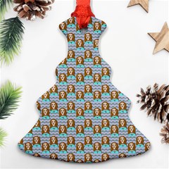 Girl Blue Ornament (christmas Tree) 