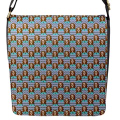 Girl Blue Flap Closure Messenger Bag (s) by snowwhitegirl