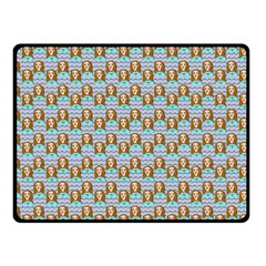 Girl Blue Double Sided Fleece Blanket (small)  by snowwhitegirl