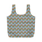 Girl Blue Full Print Recycle Bag (M) Front