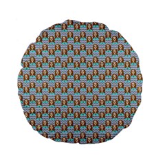 Girl Blue Standard 15  Premium Flano Round Cushions by snowwhitegirl