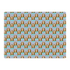 Girl Blue Double Sided Flano Blanket (mini)  by snowwhitegirl