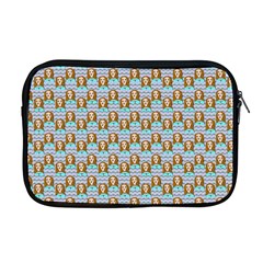 Girl Blue Apple Macbook Pro 17  Zipper Case by snowwhitegirl