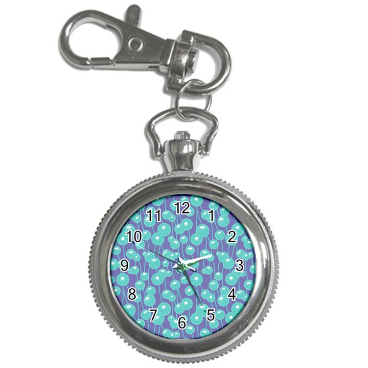 Blue Dandelions  Cute Plants Key Chain Watches