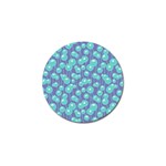 Blue Dandelions  Cute Plants Golf Ball Marker Front