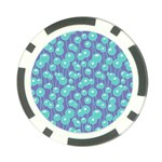 Blue Dandelions  Cute Plants Poker Chip Card Guard (10 pack) Back