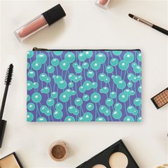 Blue Dandelions  Cute Plants Cosmetic Bag (medium) by SychEva