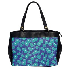 Blue Dandelions  Cute Plants Oversize Office Handbag by SychEva