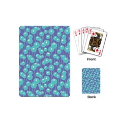 Blue Dandelions  Cute Plants Playing Cards Single Design (mini) by SychEva