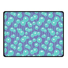 Blue Dandelions  Cute Plants Double Sided Fleece Blanket (small)  by SychEva