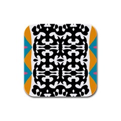 Sahara Street-100 Rubber Square Coaster (4 Pack) 